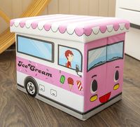 Ящик-органайзер для хранения игрушек "Айскрим" (розовый)