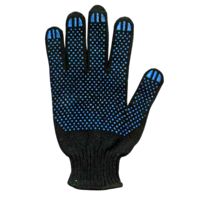 Перчатки хозяйственные текстильные "Лайт" (черные)