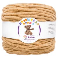 Пряжа "Плюшевая №820" (100 г; 80 м; бежевый)