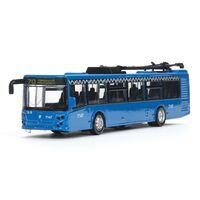 Машинка инерционная "Городской троллейбус" (синий)