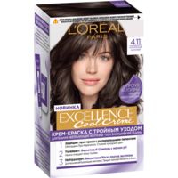 Крем-краска для волос "Excellence Cool Creme" тон: 4.11, ультрапепельный каштановый