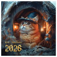 Календарь настенный на 2026 год "Коты-волшебники" (23х23 см)