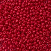 Бисер "Preciosa 8/0" (непрозрачный красный)