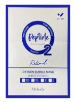 Кислородная пузырьковая маска для лица "Time Melody O2 Peptide Oxygen Bubble Mask" (4 мл x 20 шт.)