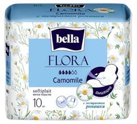 Гигиенические прокладки "Bella Flora. С экстрактом ромашки" (10 шт.)