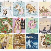 Набор для вышивания "Собачий календарь" (410х430 мм)