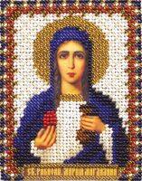 Вышивка бисером "Икона Святой Равноапостольной Марии Магдалины" (85х105 мм)