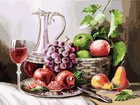 Картина по номерам "Натюрморт с фруктами" (300х400 мм)