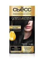 Краска для волос "Oleo intense" тон: 1-10, глубокий чёрный