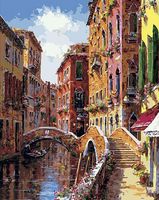 Картина по номерам "Мосты и каналы Венеции" (400х500 мм)