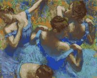 Картина по номерам "Эдгар Дега. Голубые танцовщицы" (400х500 мм)
