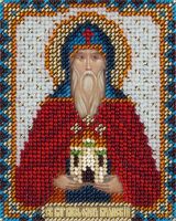 Вышивка бисером "Икона Святого благоверного князя Олега Брянского" (85х110 мм)