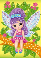 Аппликация бусинами "Феечка"