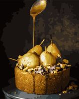 Картина по номерам "Пирог с грушей в солёной карамели" (400х500 мм)