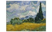 Пазл деревянный "Пшеничное поле с кипарисами, Винсент ван Гог" (500 элементов)