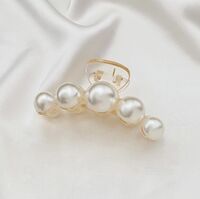 Заколка-крабик для волос "Жемчуг"