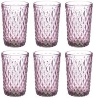 Набор стаканов для воды "Ромб. Фиолет" (6 шт.; 300 мл)