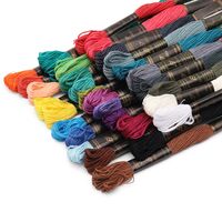 Набор ниток для вышивания "Для школы и дома. Яркий микс" (30 цветов)