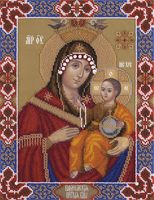 Вышивка бисером "Икона Божьей Матери Вифлеемская" (235х305 мм)
