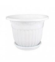 Цветочный горшок "Лозанна" (25 л; белый)