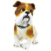 Фигура садовая "Бульдог в ошейнике маленький"