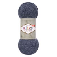 Пряжа "Alpaca Royal №203" (100 г; 250 м; джинсовый меланж)