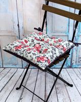 Подушка на стул "Mix. Цветы на Мятном" (42х42 см)