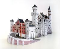 Сборная модель из картона "Замок Neuschwanstein" (масштаб: 1/250)