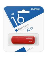 USB Flash Drive 16Gb SmartBuy Clue Red (SB16GBCLU-R)