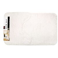 Набор ковриков для ванной "Мохнатый однотонный" (белый)