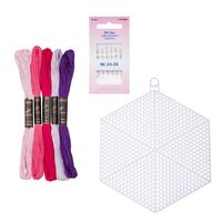 Набор для вышивания на пластиковой канве "Шестиугольник №1" (120х140 мм)