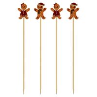 Набор шпажек бамбуковых "Пряничный человечек" (20 шт.)
