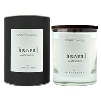 Свеча декоративная ароматизированная "Heaven Black. Белый лотос"
