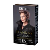 Крем-краска для волос "Estel Великая" (тон: 8.76, светло-русый коричнево-фиолетовый)