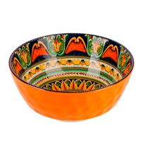 Салатник фарфоровый "Arabesque" (800 мл; оранжевый)