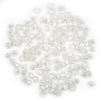 Бусины пластиковые "Граненый биконус" (8 мм; голограмма)