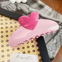 Заколка-крабик "Сердечко"