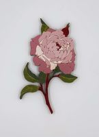 Брошь "Роза садовая" (арт. 223-3)