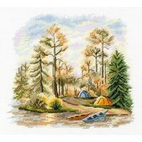 Набор для вышивания "В сосновом лесу" (150х160 мм)