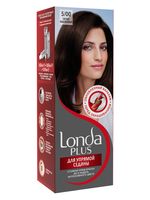 Крем-краска для волос "Londa Plus. Для упрямой седины" тон: 5/00, светло-каштановый