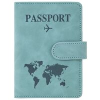 Обложка на паспорт "Passport" (бирюзовый)