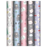 Бумага упаковочная "Сute friends" (70х100 см)