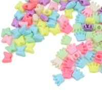 Бусины пластиковые "Короны и бабочки"