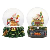 Снежный шар с LED-подсветкой "Дед Мороз" (8х10 см)