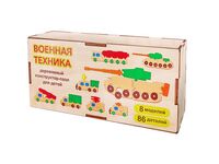 Конструктор-пазл "Военная техника" (86 деталей)