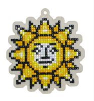 Алмазная вышивка-мозаика "Брелок. Солнышко" (88х95 мм)