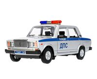 Машинка инерционная "ВАЗ-2107. Полиция" (серебристый)