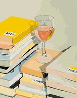 Картина по номерам "Стопка книг" (400х500 мм)
