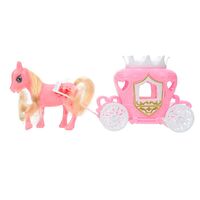 Игровой набор "Пони с каретой" (бело-розовый)