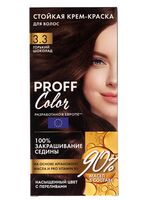 Крем-краска для волос "Proff Color" тон: 3.3; горький шоколад